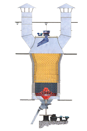 錳礦立式燒結(jié)機(jī)